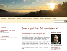 Tablet Screenshot of kath-zell-wiesental.de